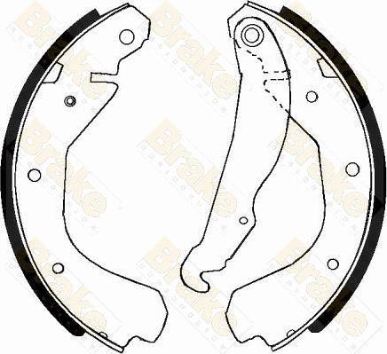 Brake Engineering SH2214 - Kit ganasce freno autozon.pro