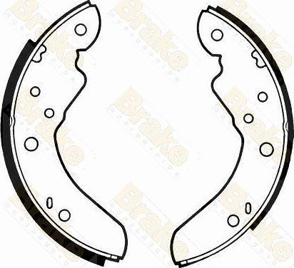 Brake Engineering SH2218 - Kit ganasce freno autozon.pro