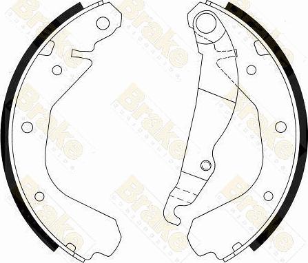 Brake Engineering SH2212 - Kit ganasce freno autozon.pro