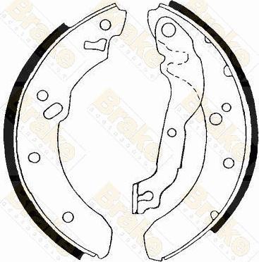 Brake Engineering SH2229 - Kit ganasce freno autozon.pro