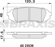 Braxis AA0482 - Kit pastiglie freno, Freno a disco autozon.pro