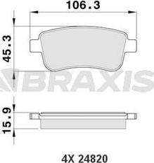 Braxis AA0087 - Kit pastiglie freno, Freno a disco autozon.pro