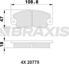 Braxis AA0030 - Kit pastiglie freno, Freno a disco autozon.pro