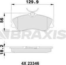 Braxis AA0033 - Kit pastiglie freno, Freno a disco autozon.pro