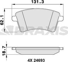 ATE 602743 - Kit pastiglie freno, Freno a disco autozon.pro