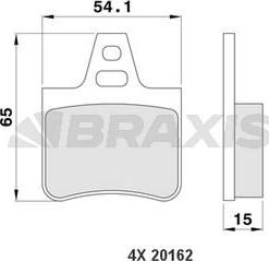 Braxis AA0164 - Kit pastiglie freno, Freno a disco autozon.pro