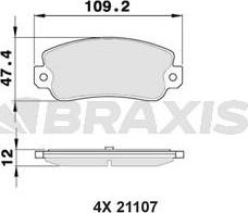 Braxis AA0352 - Kit pastiglie freno, Freno a disco autozon.pro