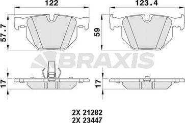 Braxis AA0388 - Kit pastiglie freno, Freno a disco autozon.pro