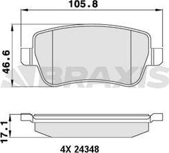 Braxis AA0251 - Kit pastiglie freno, Freno a disco autozon.pro