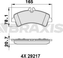 Braxis AA0257 - Kit pastiglie freno, Freno a disco autozon.pro