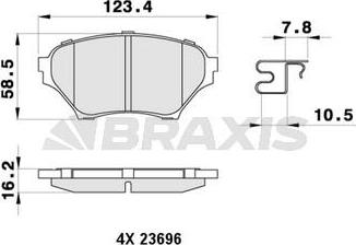 FTE 9001802 - Kit pastiglie freno, Freno a disco autozon.pro