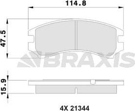 Braxis AB0508 - Kit pastiglie freno, Freno a disco autozon.pro