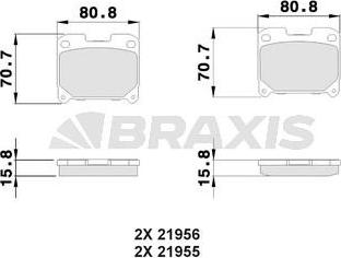 Braxis AB0514 - Kit pastiglie freno, Freno a disco autozon.pro