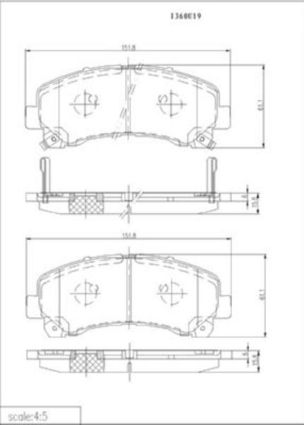 Braxis AB0534 - Kit pastiglie freno, Freno a disco autozon.pro