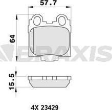 Braxis AB0399 - Kit pastiglie freno, Freno a disco autozon.pro