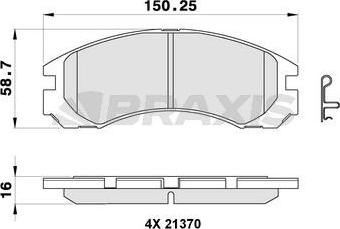 BENDIX 572370 - Kit pastiglie freno, Freno a disco autozon.pro