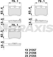 Braxis AB0389 - Kit pastiglie freno, Freno a disco autozon.pro