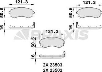 Braxis AB0256 - Kit pastiglie freno, Freno a disco autozon.pro