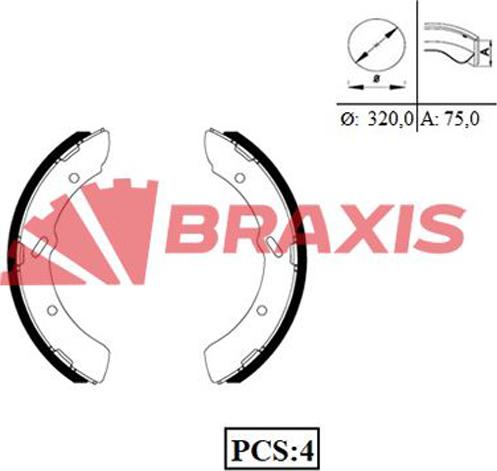 Braxis AC0093 - Kit ganasce freno autozon.pro