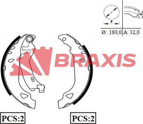 Braxis AC0004 - Kit ganasce freno autozon.pro