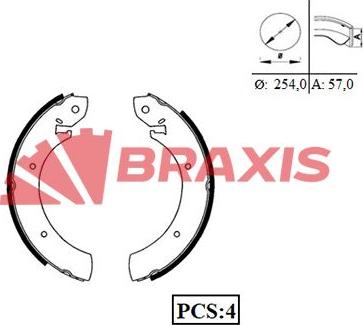 Braxis AC0021 - Kit ganasce freno autozon.pro