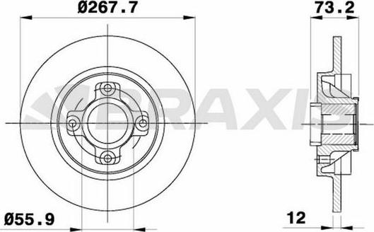 Braxis AD0056 - Discofreno autozon.pro