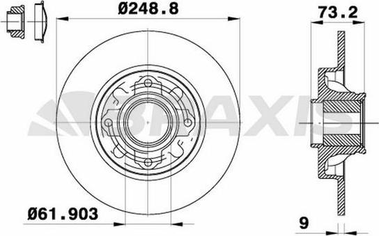 Braxis AD0134 - Discofreno autozon.pro