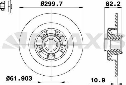 Braxis AD1050 - Discofreno autozon.pro