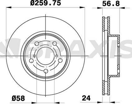 Braxis AE0450 - Discofreno autozon.pro