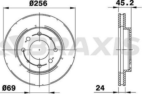 Braxis AE0458 - Discofreno autozon.pro