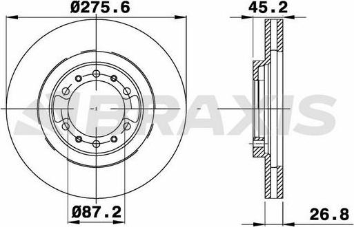 Braxis AE0699 - Discofreno autozon.pro