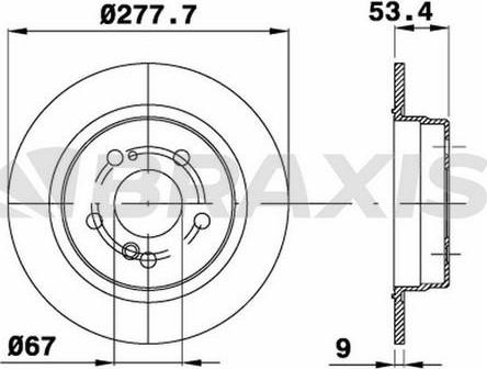 Braxis AE0065 - Discofreno autozon.pro