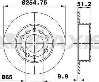 Braxis AE0018 - Discofreno autozon.pro