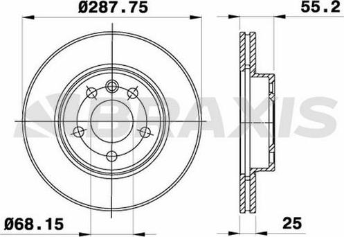 Braxis AE0160 - Discofreno autozon.pro