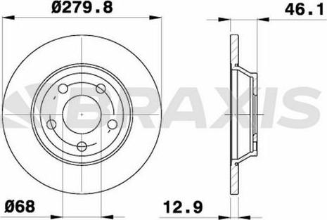 Braxis AE0356 - Discofreno autozon.pro