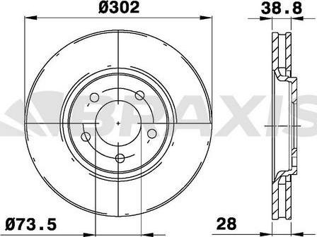 Braxis AE0357 - Discofreno autozon.pro