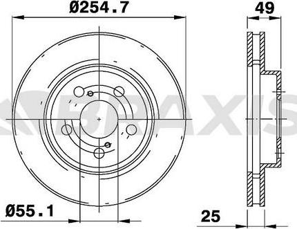 Braxis AE0360 - Discofreno autozon.pro