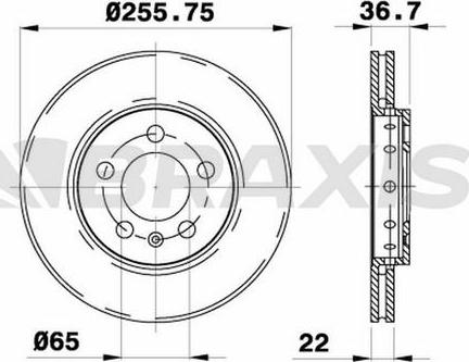 Braxis AE0312 - Discofreno autozon.pro