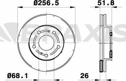 Braxis AE0382 - Discofreno autozon.pro