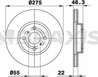 BENDIX 562452B - Discofreno autozon.pro