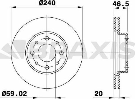 Braxis AE0755 - Discofreno autozon.pro