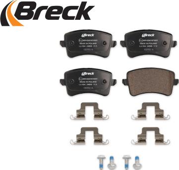 Breck 24606 00 554 10 - Kit pastiglie freno, Freno a disco autozon.pro