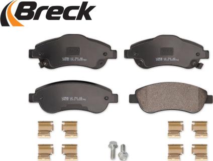 Breck 24638 00 701 00 - Kit pastiglie freno, Freno a disco autozon.pro