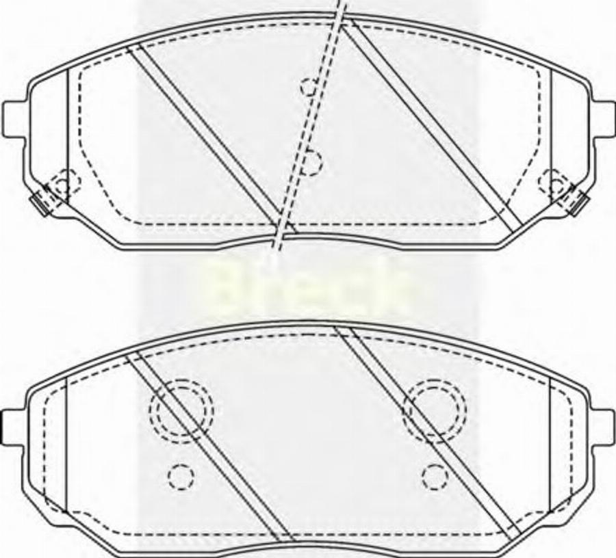 Breck 2409200C - Kit pastiglie freno, Freno a disco autozon.pro