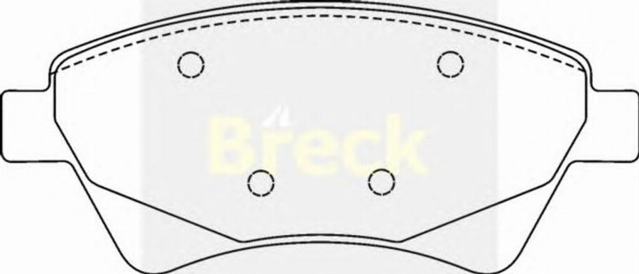 Breck 2406500 - Kit pastiglie freno, Freno a disco autozon.pro