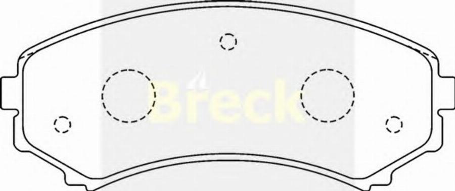 Breck 2406600C - Kit pastiglie freno, Freno a disco autozon.pro