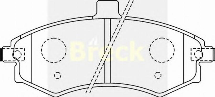 Breck 24031 00 C - Kit pastiglie freno, Freno a disco autozon.pro