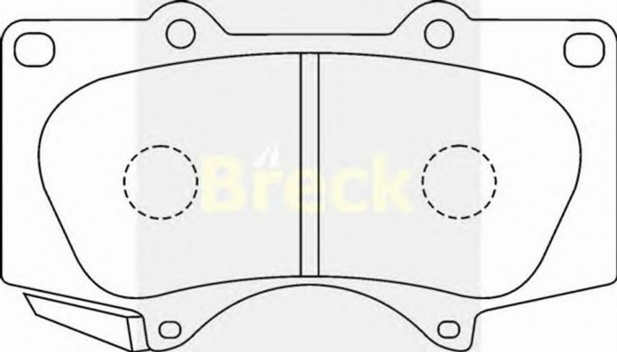 Breck 24024 00 C - Kit pastiglie freno, Freno a disco autozon.pro