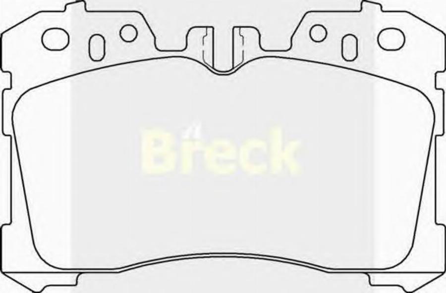 Breck 24245 00 701 00 - Kit pastiglie freno, Freno a disco autozon.pro