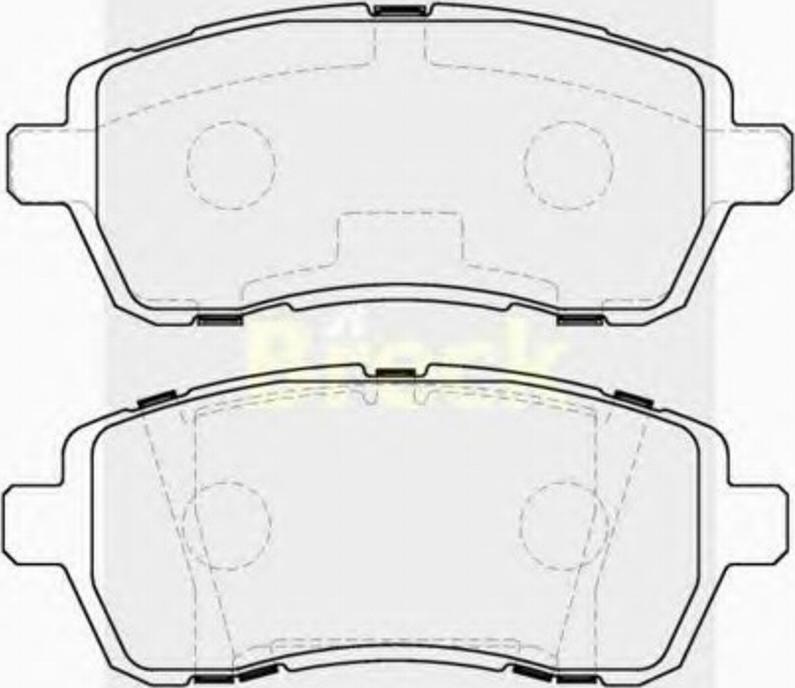 Breck 24283 00 702 00 - Kit pastiglie freno, Freno a disco autozon.pro